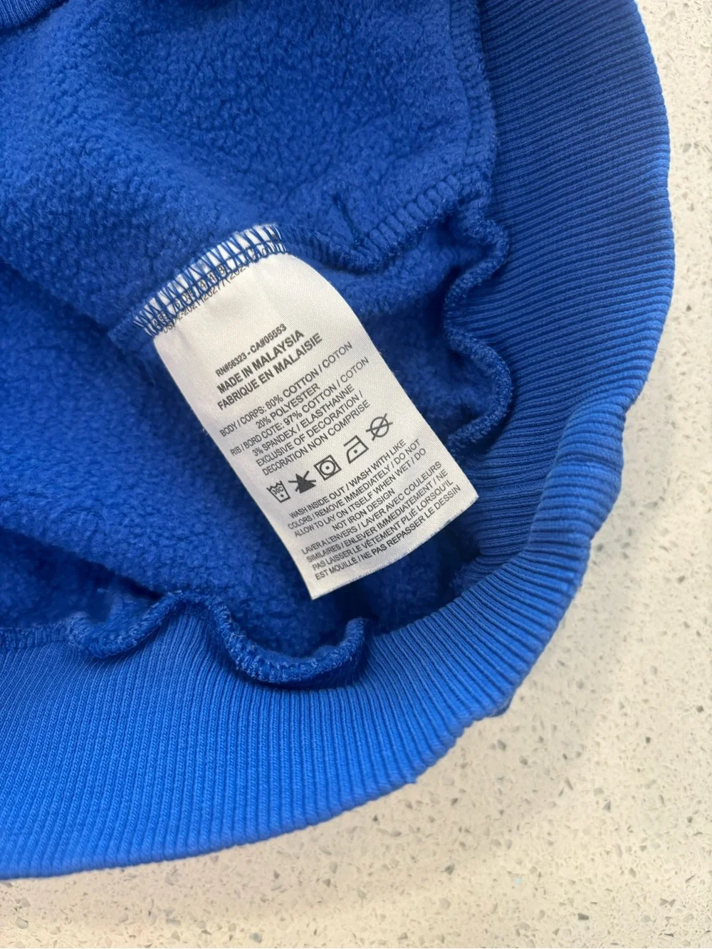 Nike Boy’s Royal Blue Hoodie with White Logo Large